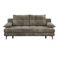 Schlafsofa Perla Mokka B: 203 cm - Schwarz/Mokka, KONVENTIONELL, Textil (203/94/96cm)