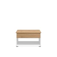 Dohányzóasztal Taranto - fekete/Artisan tölgy, Modern, faalapú anyag (80/45/80cm)