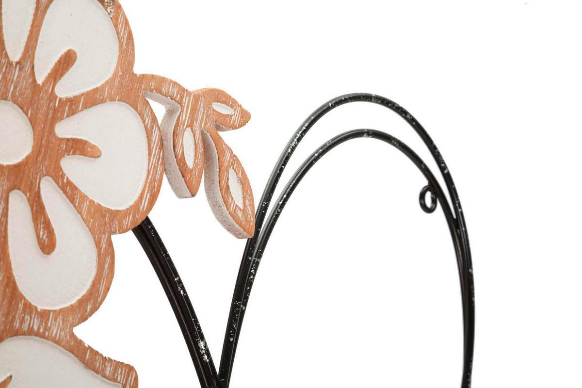 Wanddeko Heart Multicolor B: 50 Cm - Multicolor, Basics, Holz/Metall (50/45/2cm)