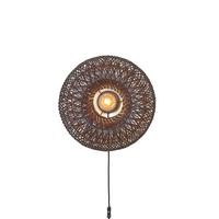 Wandleuchte Arizona - Bordeaux, Basics, Naturmaterialien (50/23cm) - Good & Mojo