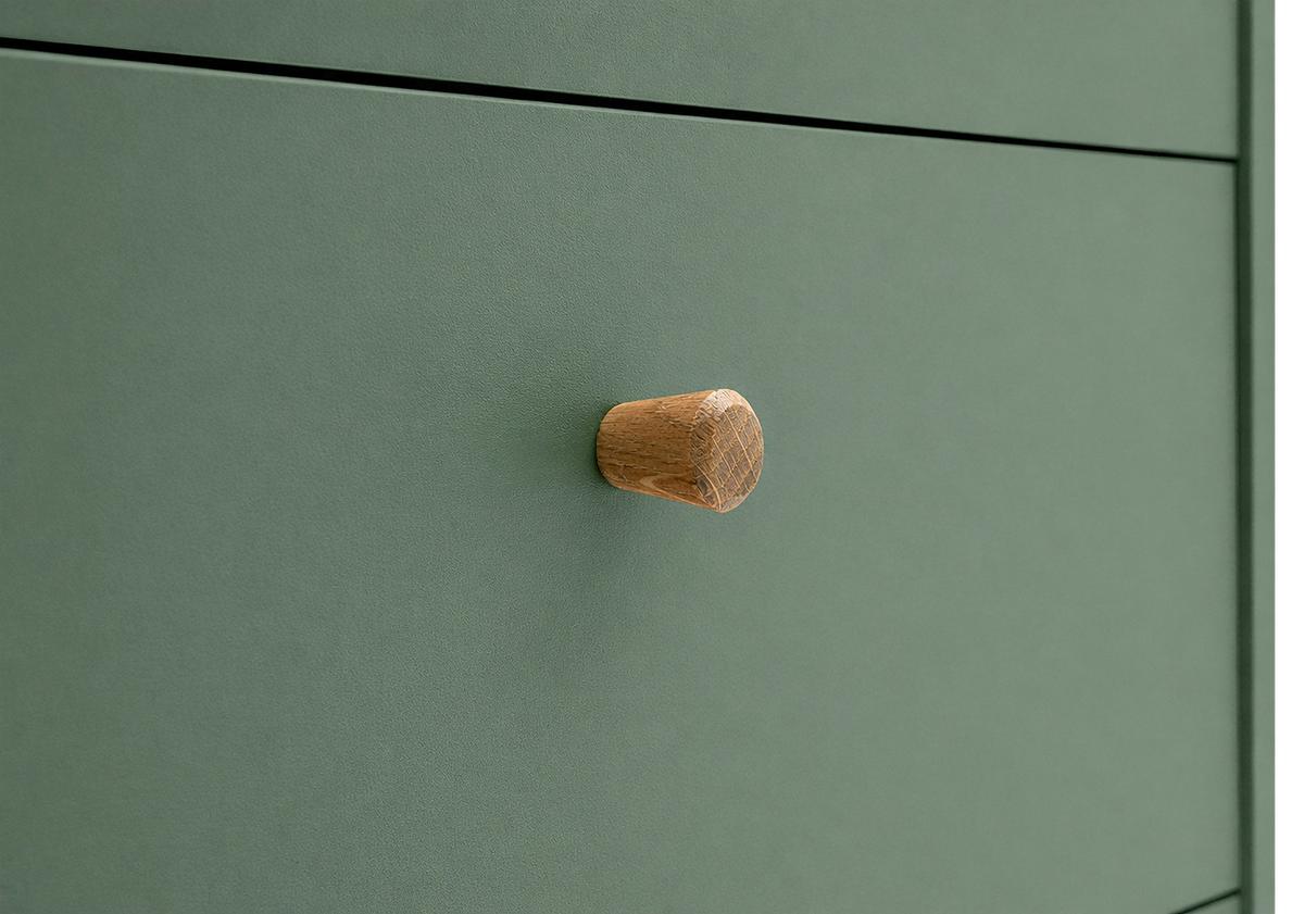 KOMMODE Bjarne Grün B: 60,1cm - Grün, Design, Holzwerkstoff (60,1/101,3/33cm) - MID.YOU