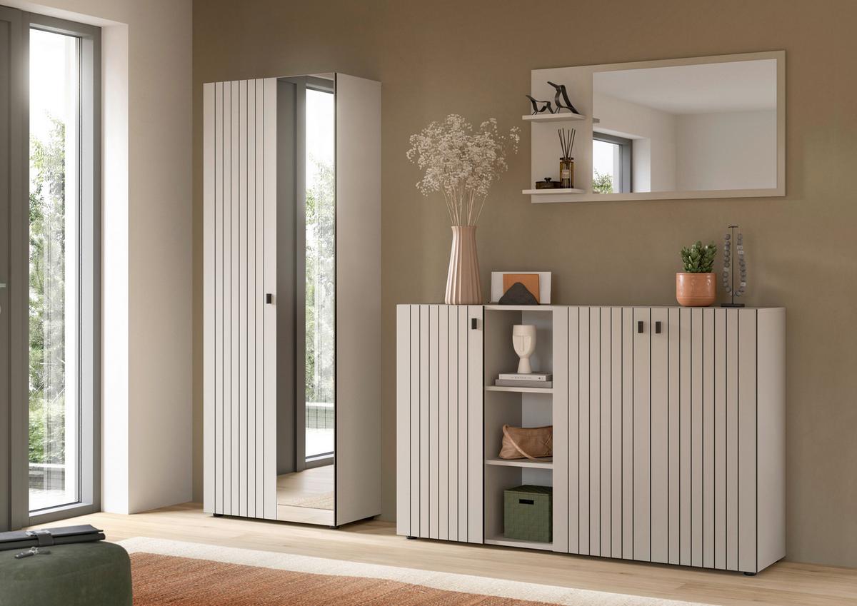 Garderobe Station Kaschmir B: 235cm - Kaschmir, Design, Holzwerkstoff (235/192/37cm) - MID.YOU