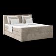Boxspringbett mit Topper und Bettkasten 180x200 cm Medino - Taupe, KONVENTIONELL, Holz/Holzwerkstoff (180/200cm) - Luca Bessoni