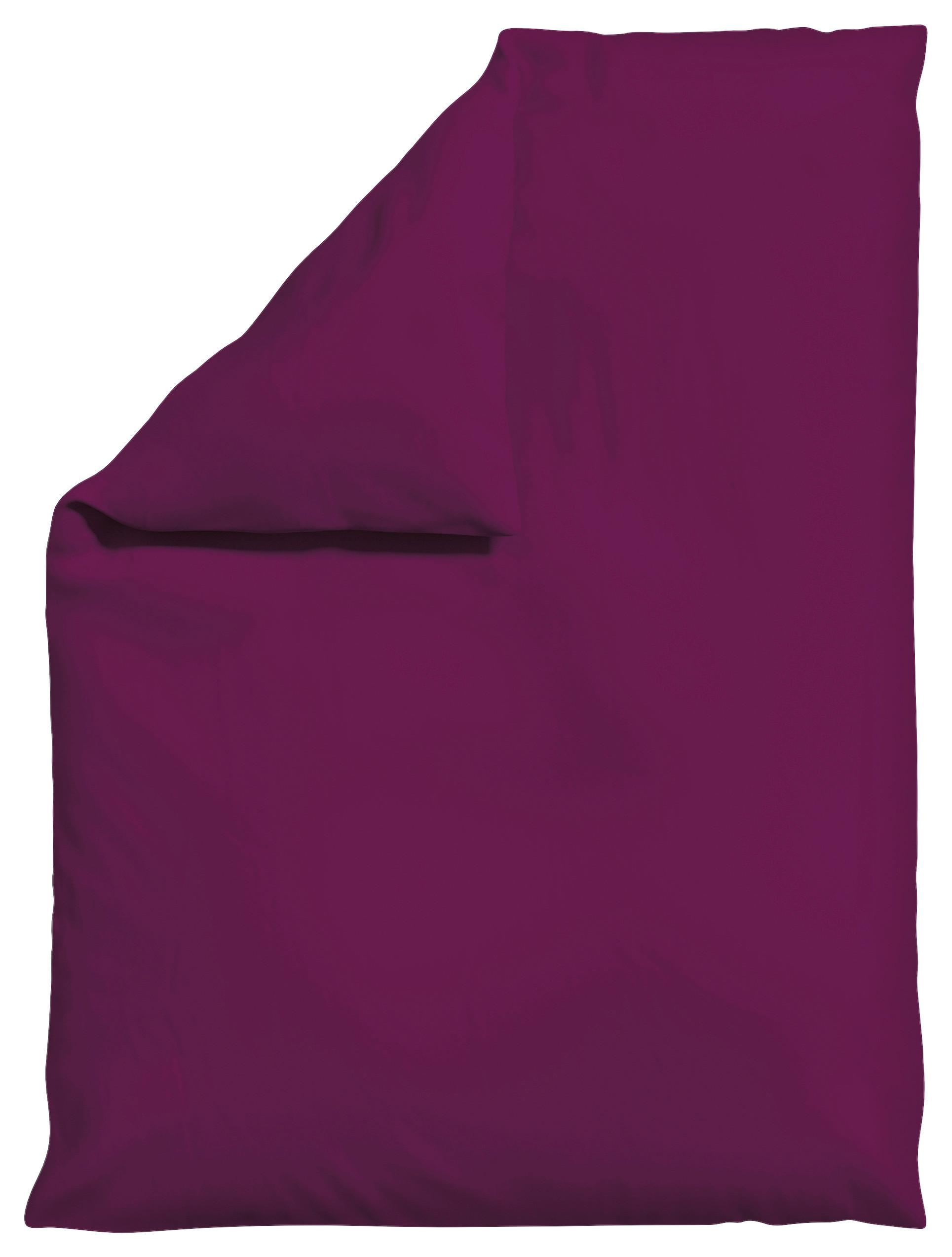 BETTDECKENBEZUG KNITTED JERSEY - Violett, Basics, Textil (155/220cm) - Schlafgut