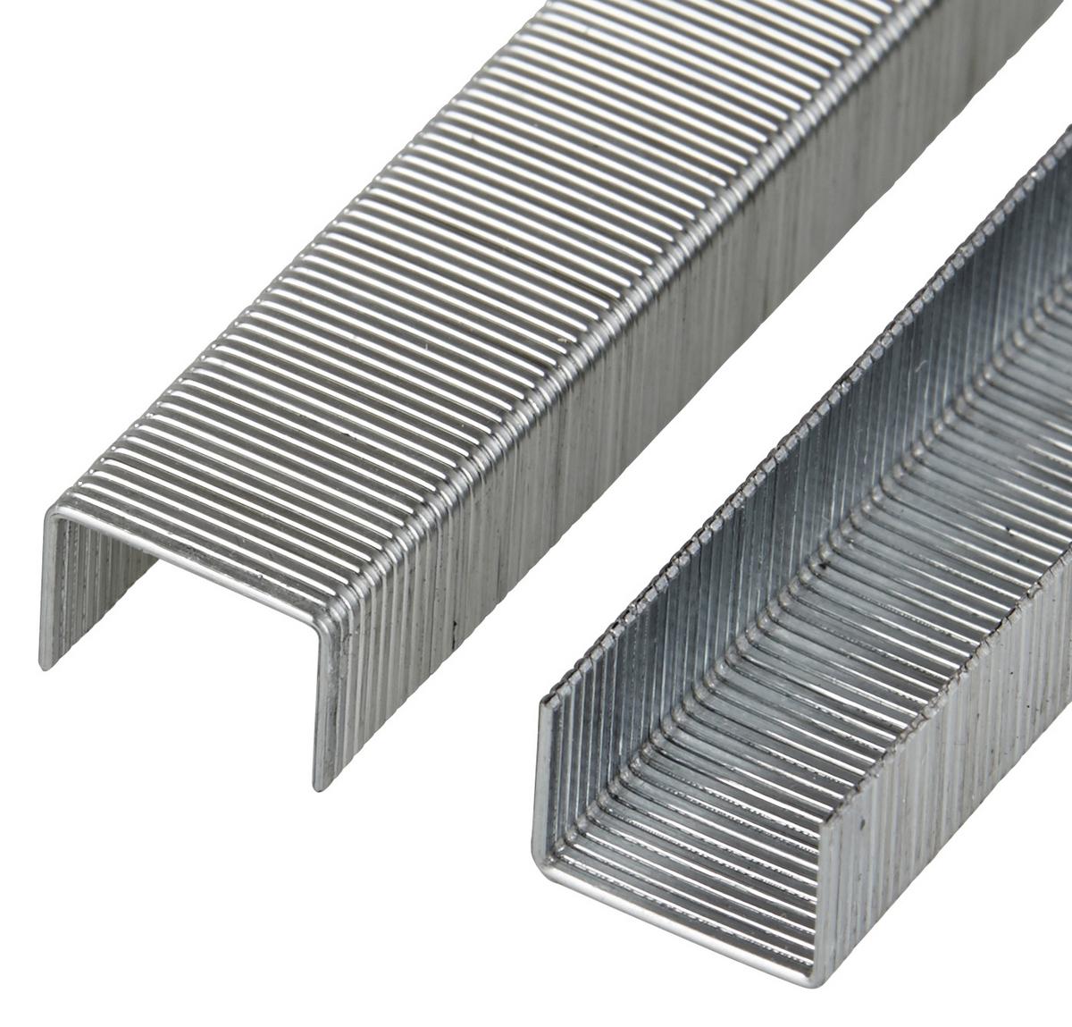 Heftklammern 1000 Stück 8 mm - Silberfarben, KONVENTIONELL, Metall (0.8cm)