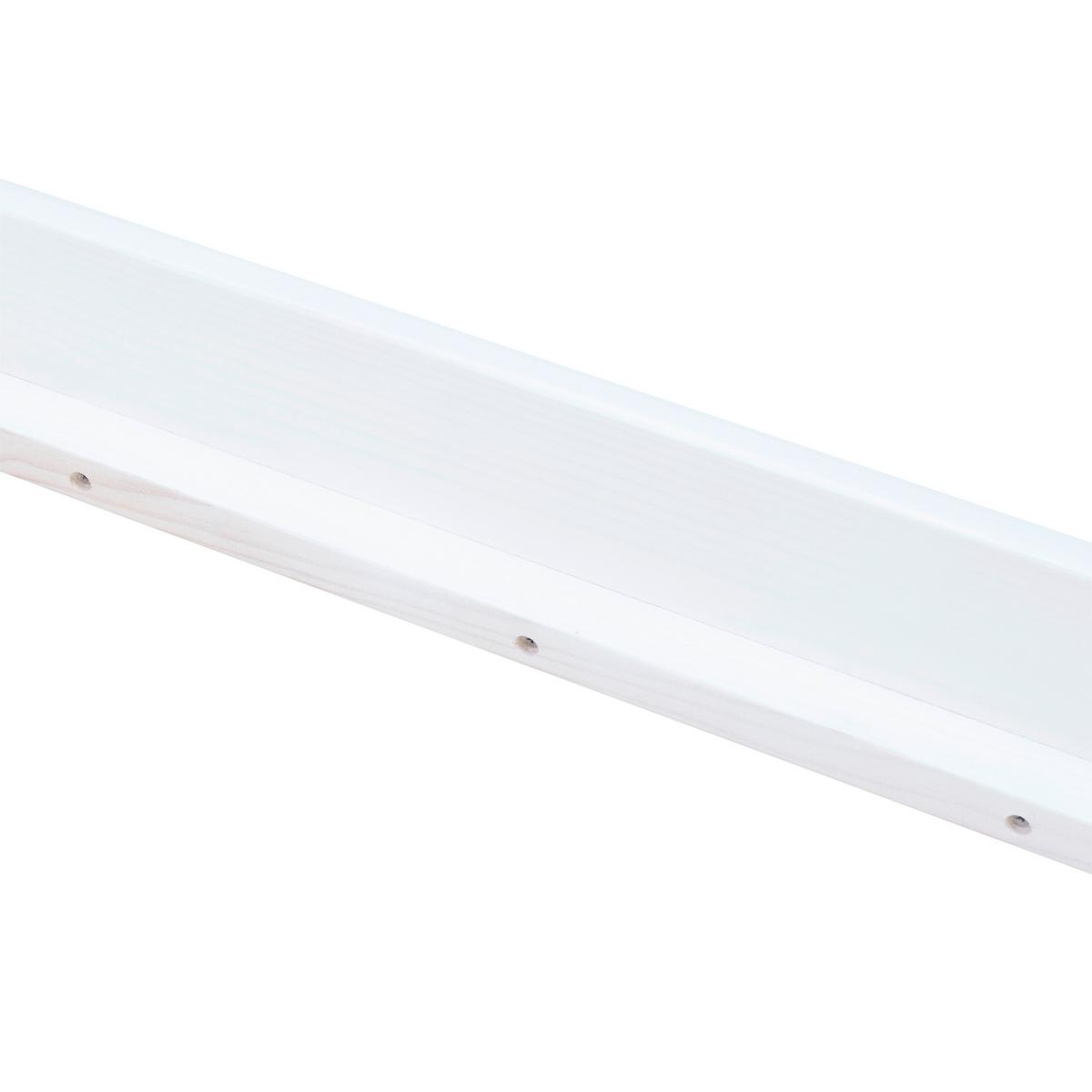 Massivholzbett Maren Ohne Lattenrost 90x200cm Weiß - Weiß, Basics, Holz (90/200cm)