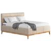 Polsterbett mit Bettkasten Jupiter 160x200 cm Beige - Eichefarben/Beige, MODERN, Holz/Holzwerkstoff (160/200cm) - MID.YOU