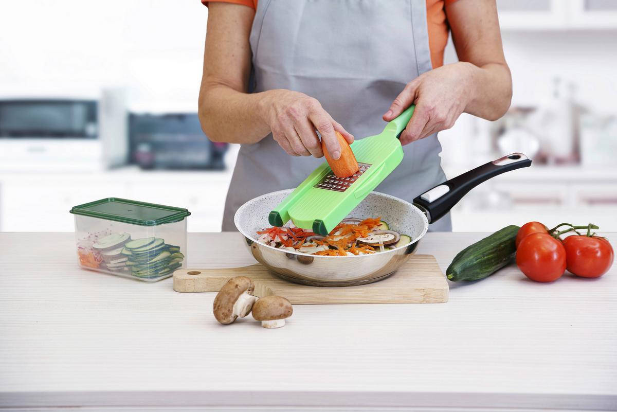 Küchenhelfer-Set Nicer Dicer Speed Light 5 -Teilig. - Grün, Basics, Kunststoff/Metall - Genius