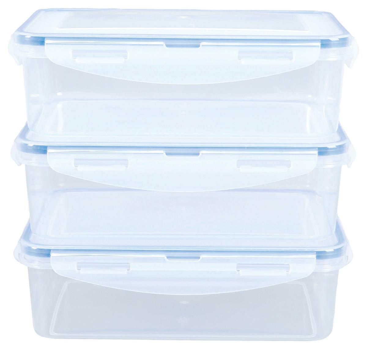 FRISCHHALTEDOSENSET GOURMETMAXX - Blau/Transparent, MODERN, Kunststoff (19,5/13/6,2cm) - GOURMETMAXX