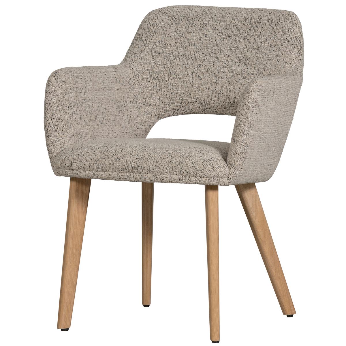 Armlehnstuhl-Set Murat Naturfarben B: 61cm - Naturfarben, MODERN, Holz/Textil (61/86/60cm) - Livetastic