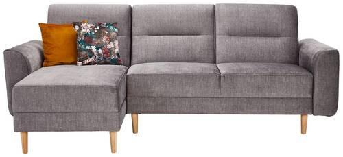 Ecksofa Mit Schlaffunktion Freda Mit Kissen Anthrazit - Currygelb/Anthrazit, MODERN, Textil (144/240cm) - Max Winzer