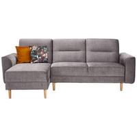 Ecksofa Mit Schlaffunktion Freda Mit Kissen Anthrazit - Currygelb/Anthrazit, MODERN, Textil (144/240cm) - Max Winzer