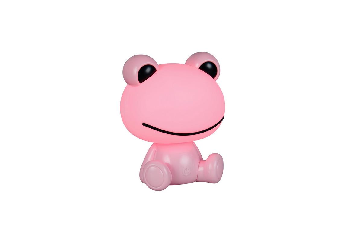 LED-Tischleuchte Hopper Weiß Pink B: 16,5 cm - Pink/Weiß, LIFESTYLE, Kunststoff (19,5/16,5/24,5cm)