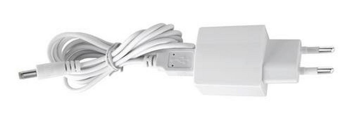 LED-Tischlampe Tanna dimmbar Weiß mit Kalenderfunktion - Chromfarben/Weiß, Basics, Kunststoff (31/14/59,5cm) - Globo