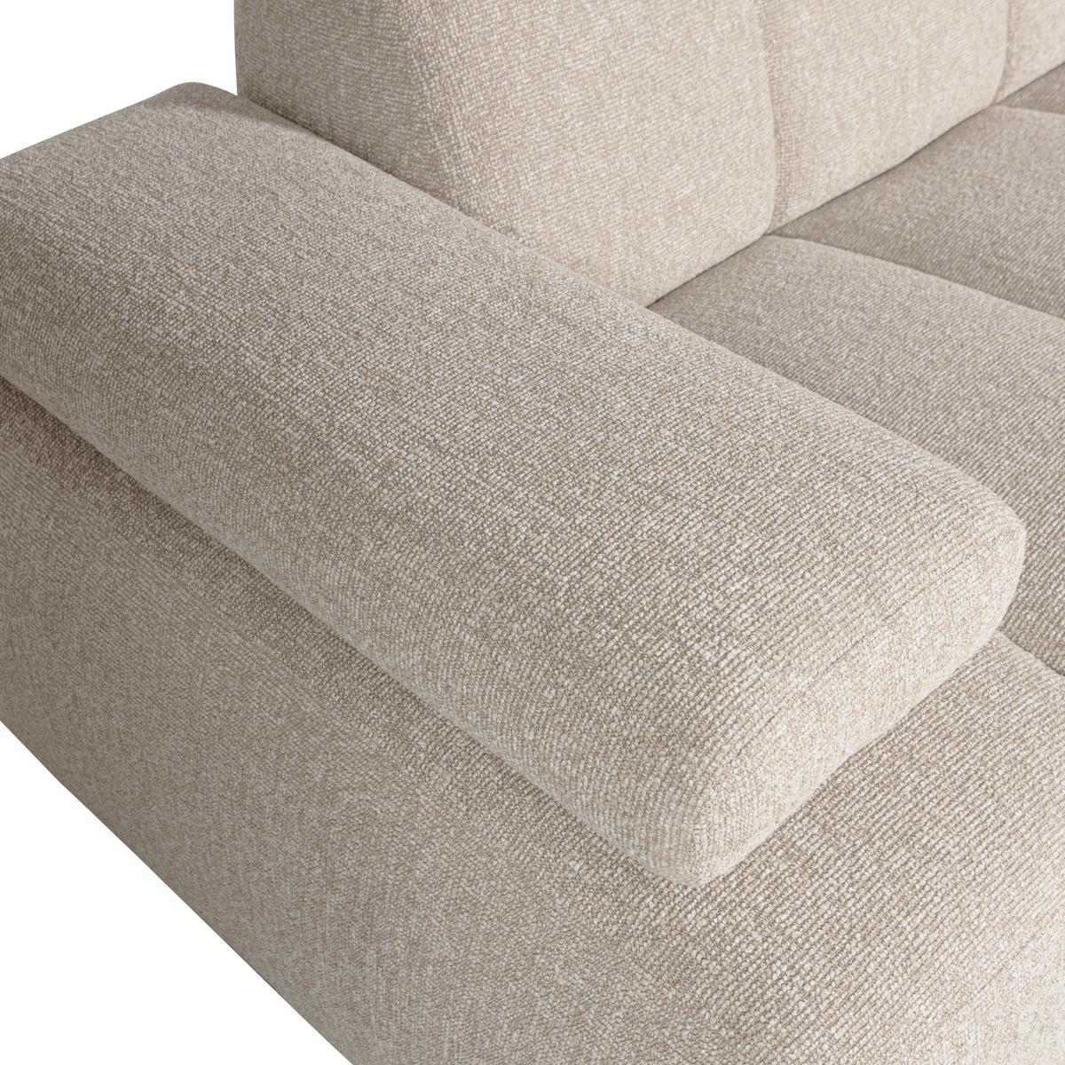 Sofaelement Mojo Sandfarben, Armteilverstellung - Beige, MODERN, Textil (164/74/97cm) - Livetastic