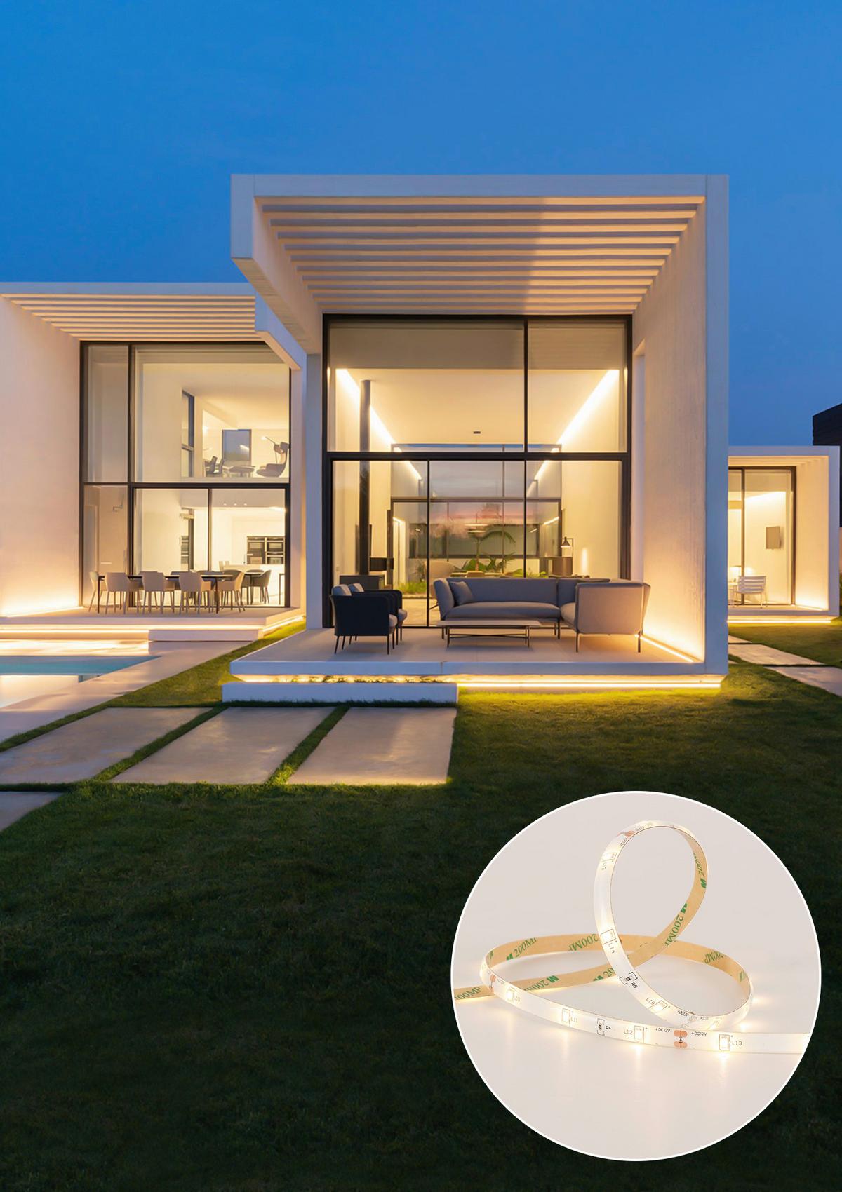 LED pásik NOTI, 300cm - čierna, Modern, plast (300cm) - Modern Living