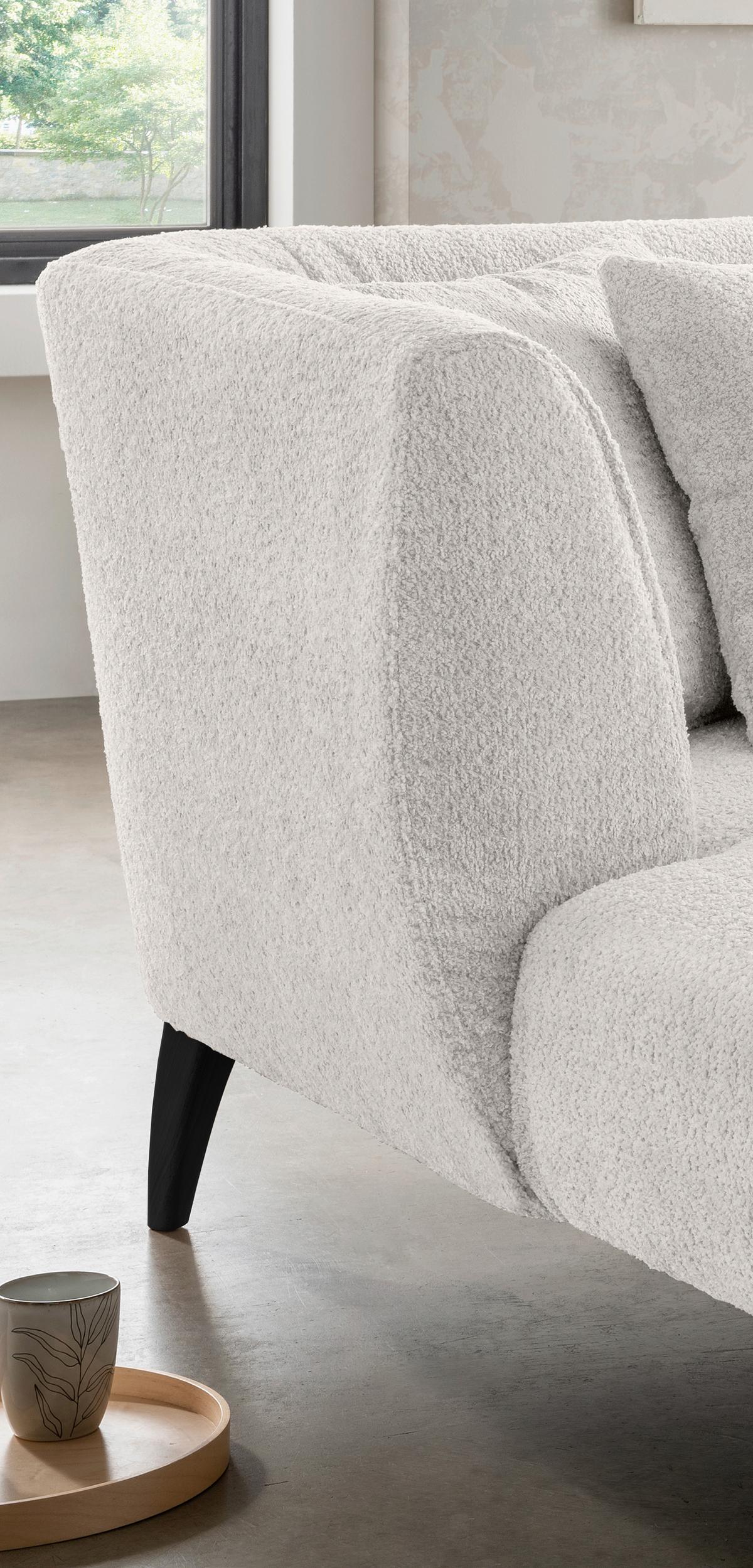 XXL-Sessel inkl. Zierkissen Colori Weiß - Schwarz/Weiß, MODERN, Textil (108/84/155cm) - MID.YOU