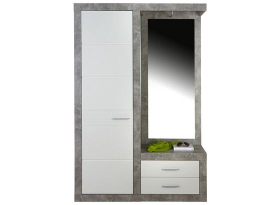 Garderobe Malta - Weiß/Grau, MODERN, Holzwerkstoff (130/196,8/36cm) Garderobe Malta - Weiß/Grau, MODERN, Holzwerkstoff (130/196,8/36cm)