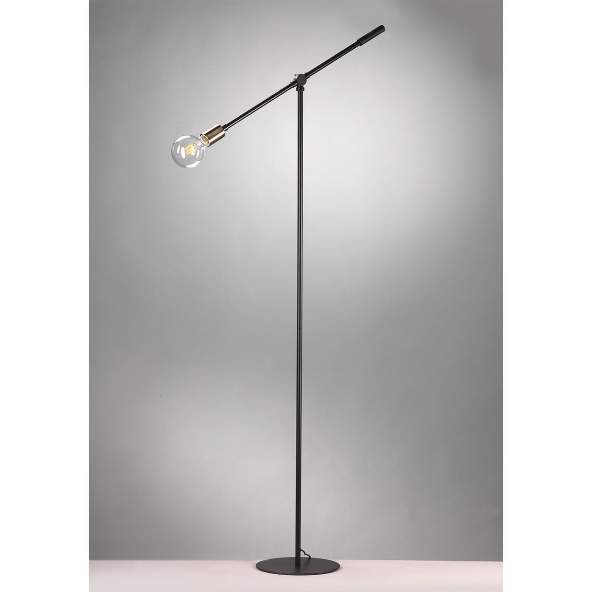 Stehleuchte 4879/Ptn - Goldfarben/Schwarz, Design, Metall (62/170cm)