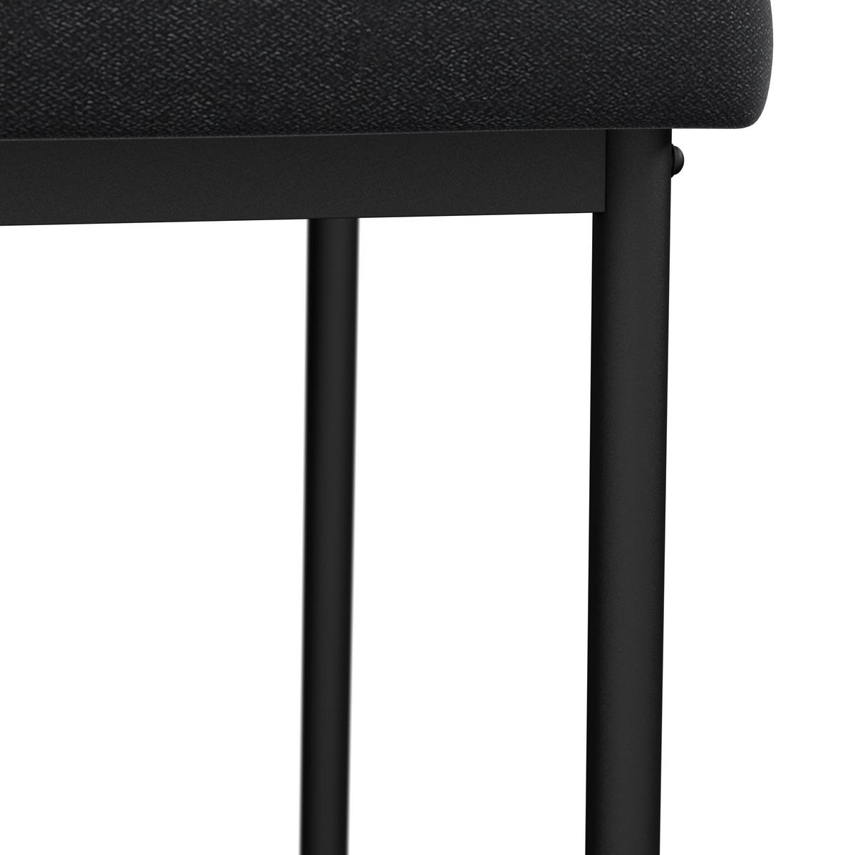 Židle Cori CORI - černá/tmavě šedá, Moderní, kov/dřevo (45/87/57cm) - Bessagi Home