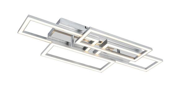 LED-Deckenleuchte Niya - Chromfarben/Silberfarben, MODERN, Kunststoff/Metall (72/28,4/8cm) - Luca Bessoni