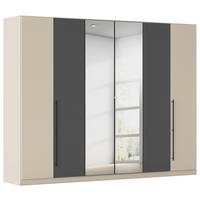 Kleiderschrank Safari B: 271 cm - Champagner/Grau, KONVENTIONELL, Holzwerkstoff (271/229/54cm)