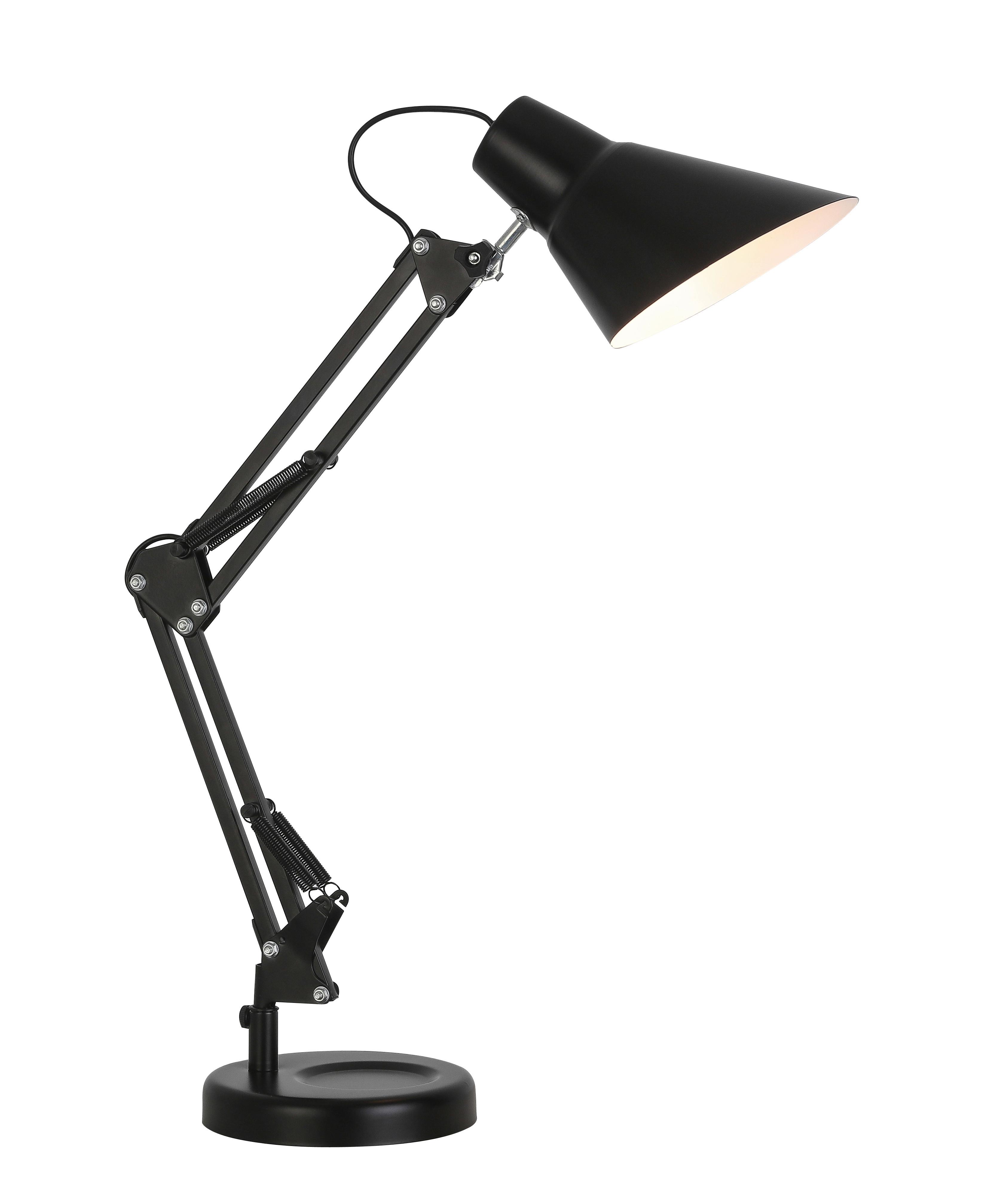 Svítidlo Na Psací Stůl Alonso - černá, Lifestyle, kov (15/58cm) - Modern Living