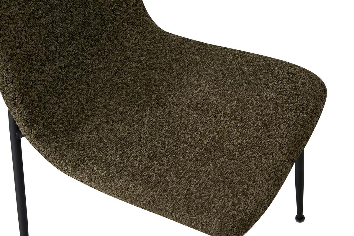 ŽIDLE MILA - černá/zelená, Moderní, kov/dřevo (43/82/57cm) - Mömax