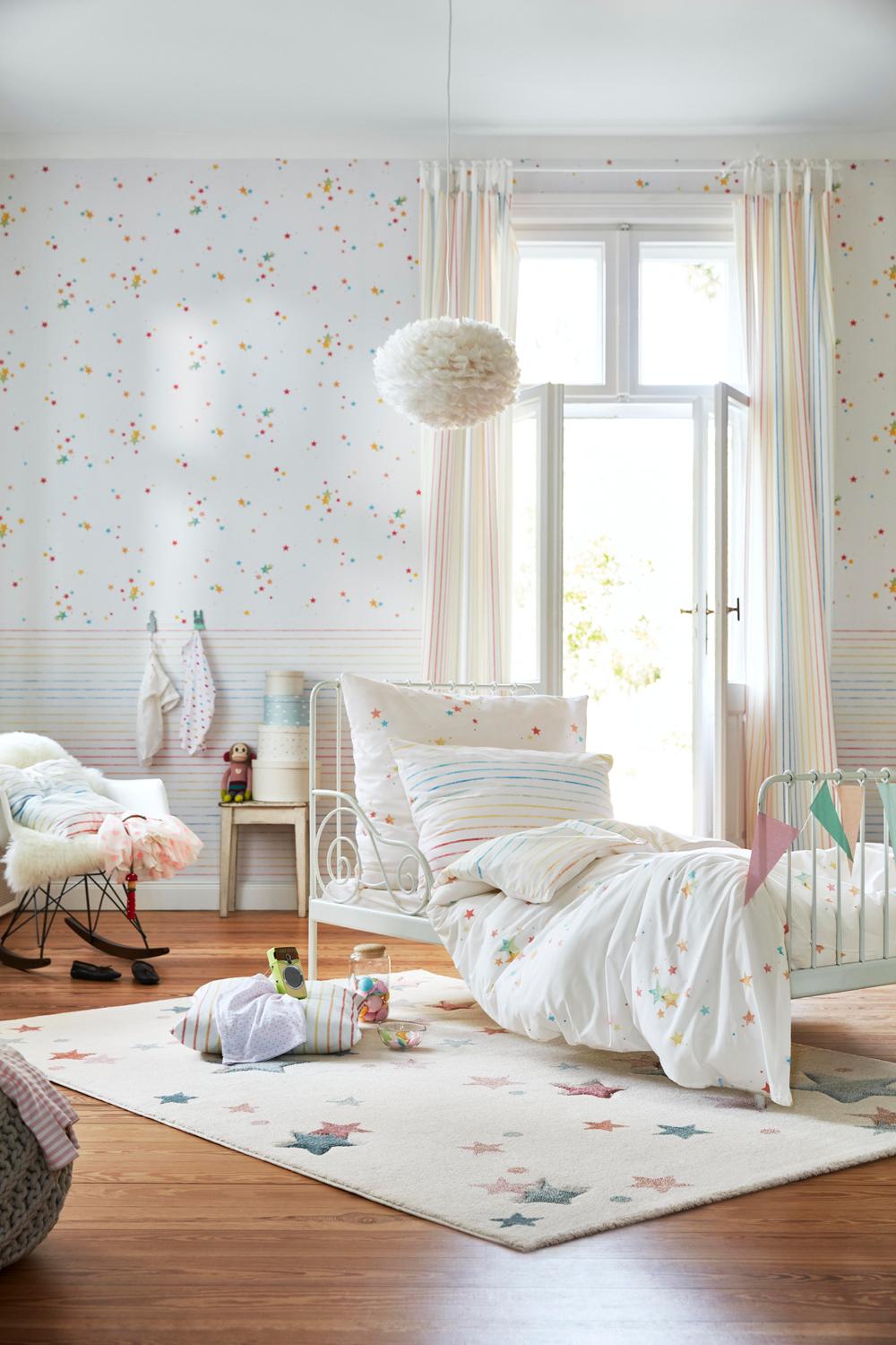 Kinderteppich Jonne - Hellrosa/Weiß, Trend, Textil (120/170cm) - Esprit