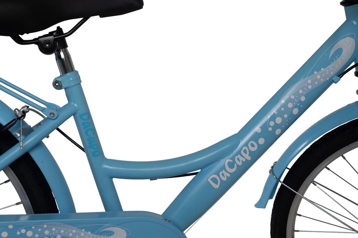 DaCapo Kinderfahrrad Snow blau - Blau, Basics, Metall (25/140/60cm)