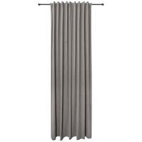 Vorhang Mit Multifunktionsband Maren 140x245 Cm Grau - Grau, ROMANTIK / LANDHAUS, Textil (140/245cm) - James Wood