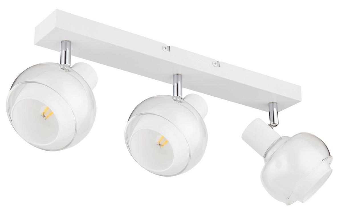 Strahler 54309-3w - Klar/Chromfarben, Design, Glas/Metall (41/10,5/13,5cm) - Globo