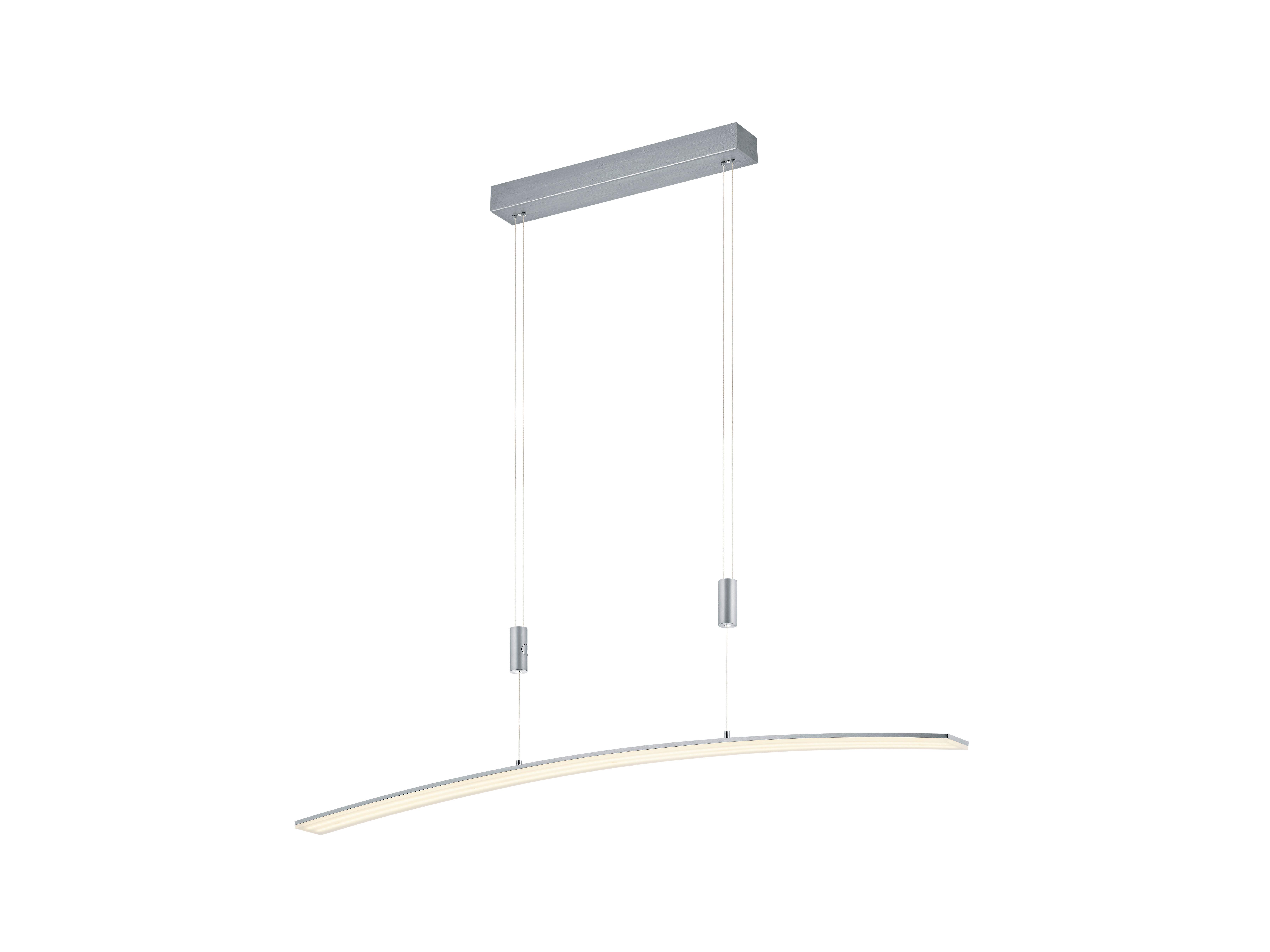 Led-hängeleuchte 20446/1-36 - Alufarben, Design, Kunststoff/Metall (100/6/150cm) - Hell