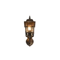 Außenwandleuchte 205960128 Volturno - Rostfarben/Transparent, KONVENTIONELL, Glas/Metall (15/19,5/41,5cm) - Trio Leuchten
