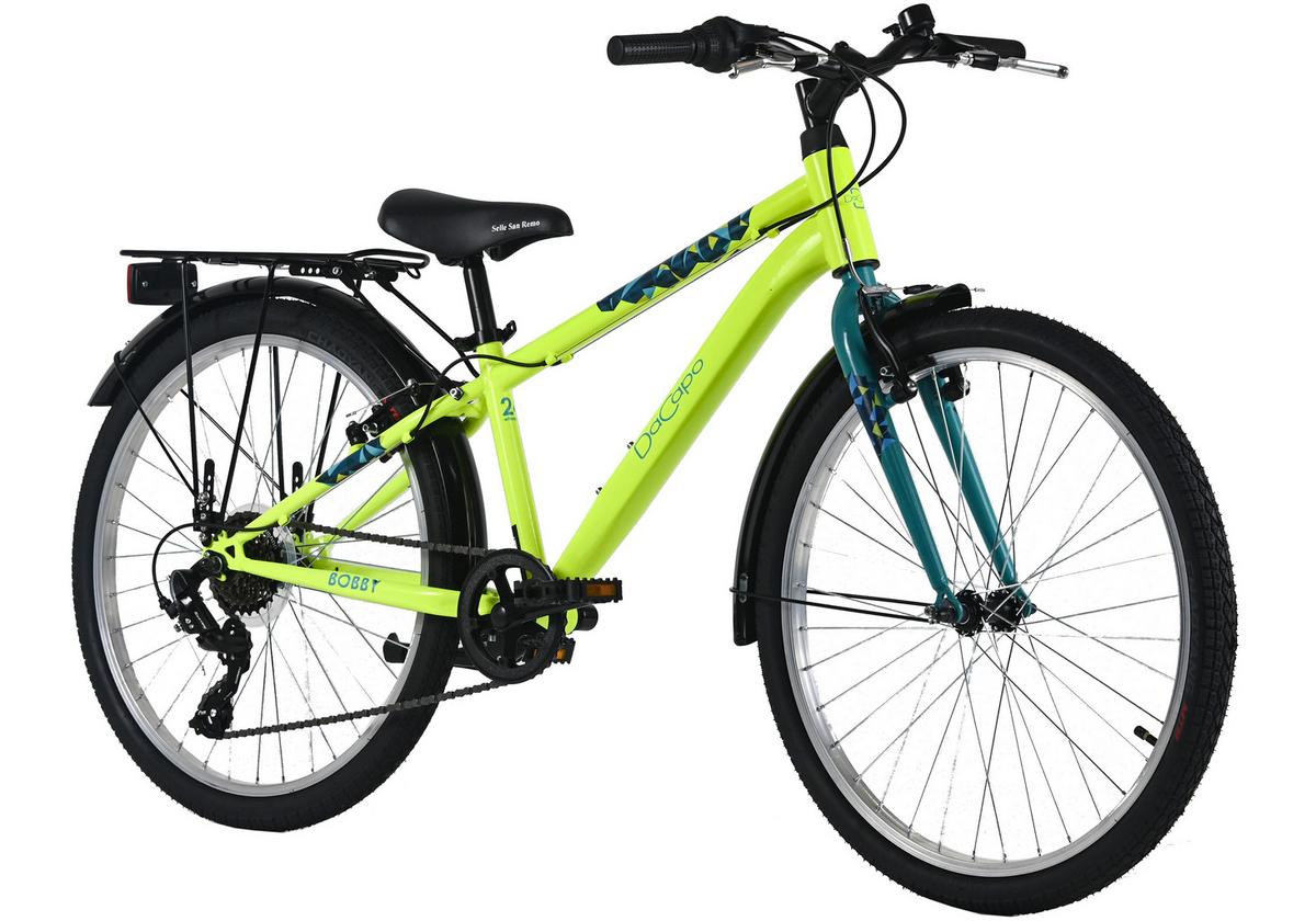 Kinderfahrrad Dacapo Bobby 24 Zoll, Rh 32 C, - Gelb, Basics, Metall (25/140/60cm)