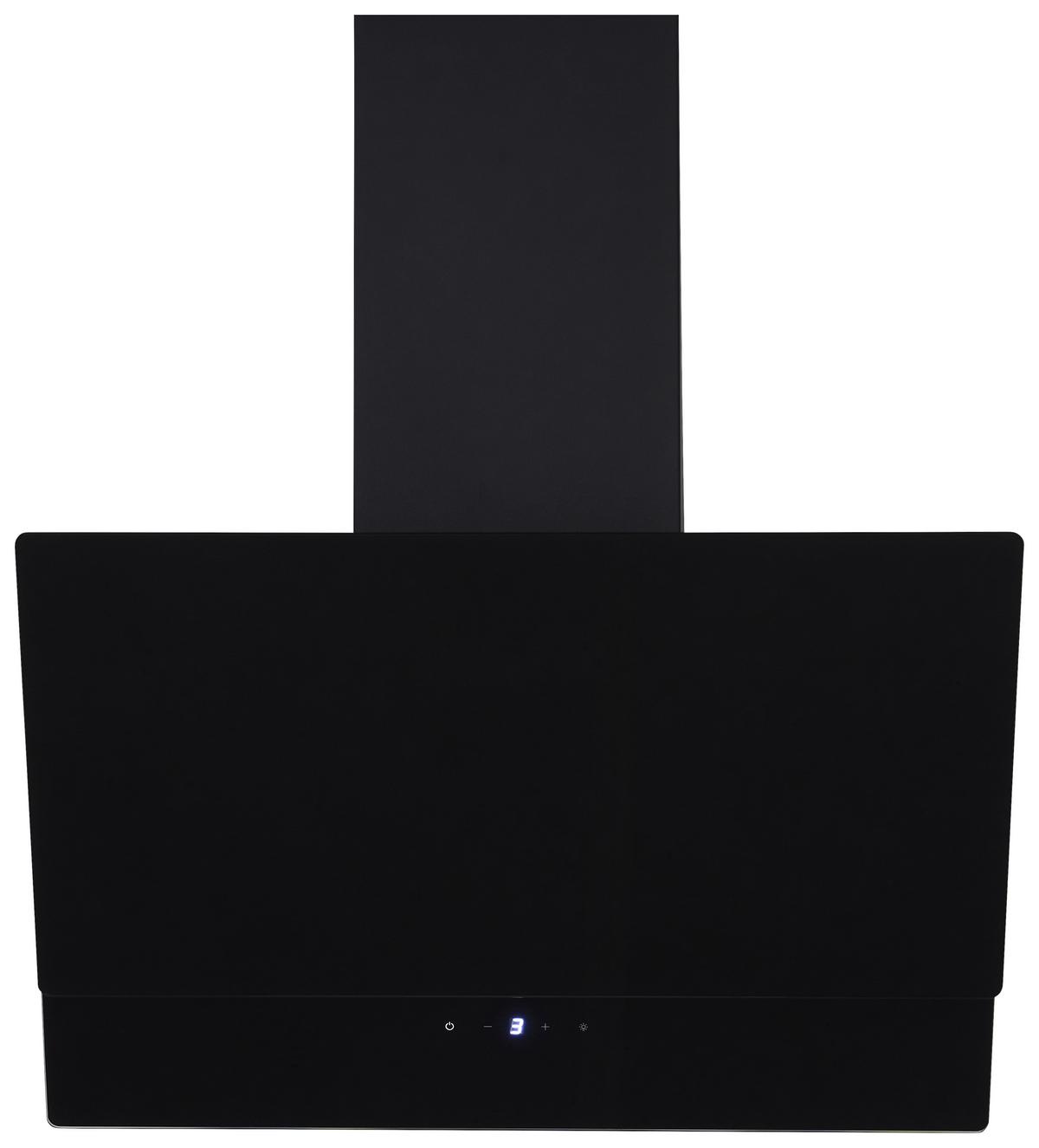 Kopffreihaube Respekta Nika Stahl/Glas Schwarz B: 59,5 cm - Schwarz, Trend, Glas/Metall (59,5/34,5-109,5/38,5cm) - Respekta