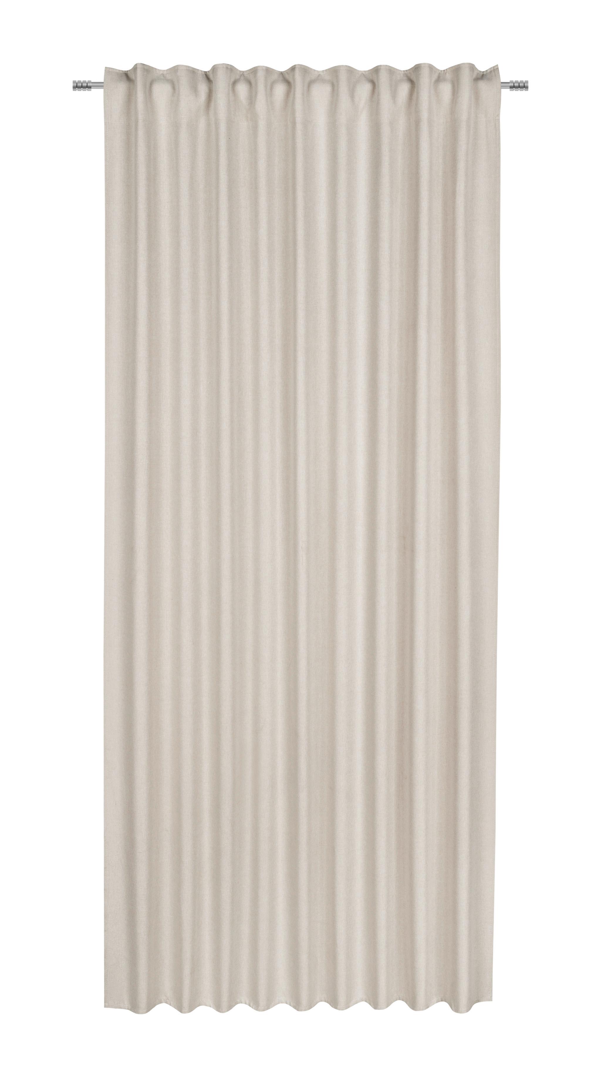 HOTOVÝ ZÁVES ULRICH 175CM - piesková, Modern, textil (135/175cm) - Modern Living
