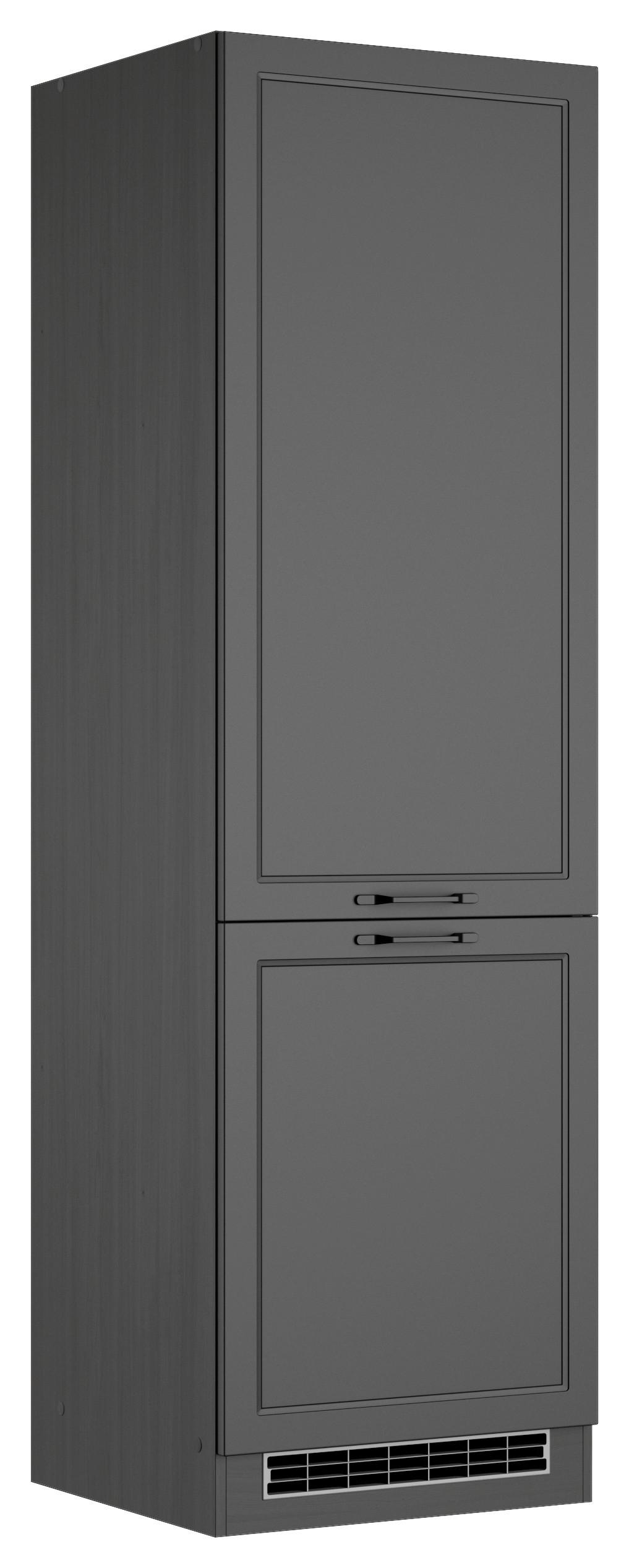 Geräteumbauschrank Meran B: 60 cm Grau - Grau, LIFESTYLE, Holzwerkstoff (60/200/60cm) - Held