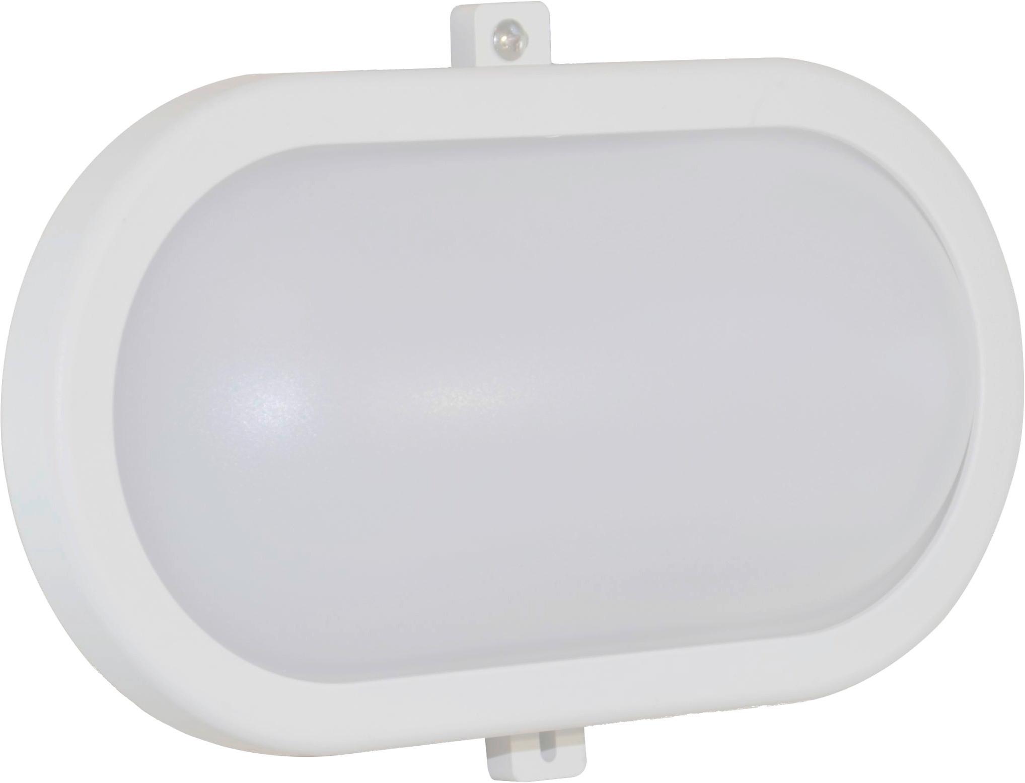 Led-wandleuchte 1-flammig, Für In- Und Outdoor - Weiß, Basics, Kunststoff (21,6/11,8/7,9cm)