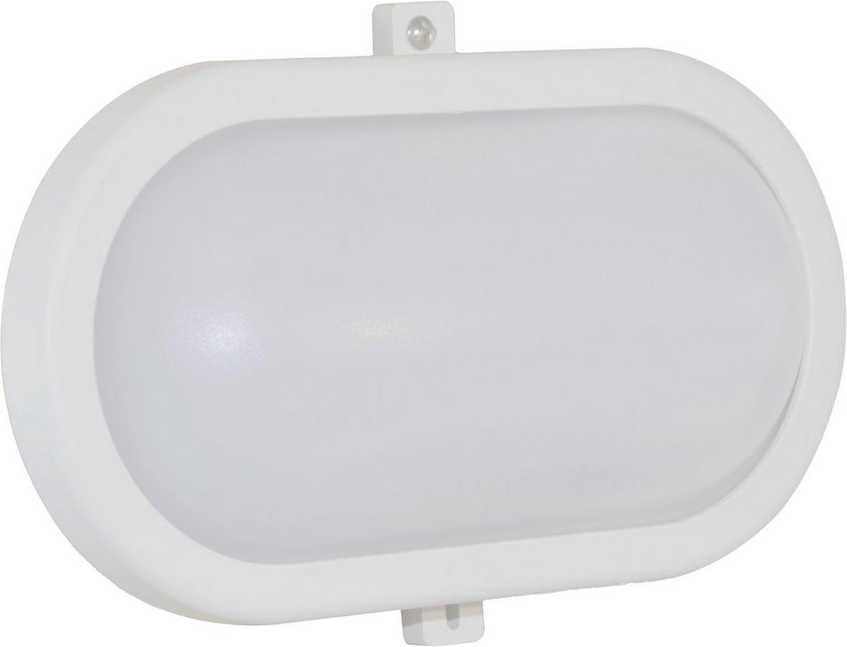 Led-wandleuchte 1-flammig, Für In- Und Outdoor - Weiß, Basics, Kunststoff (21,6/11,8/7,9cm)