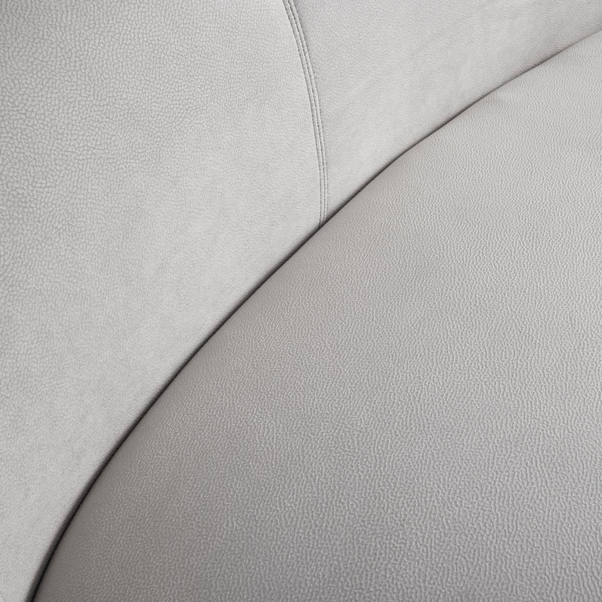 Pohovka DAMARIS sv. šedá - černá/světle šedá, Moderní, dřevo/textil (230/75/100cm) - Bessagi Home