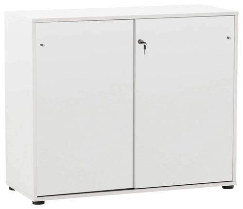 Aktenschrank Holzwerkstoff Weiß B: 100,1 cm - Weiß, MODERN, Holzwerkstoff (100,1/83,6/41cm) - MID.YOU