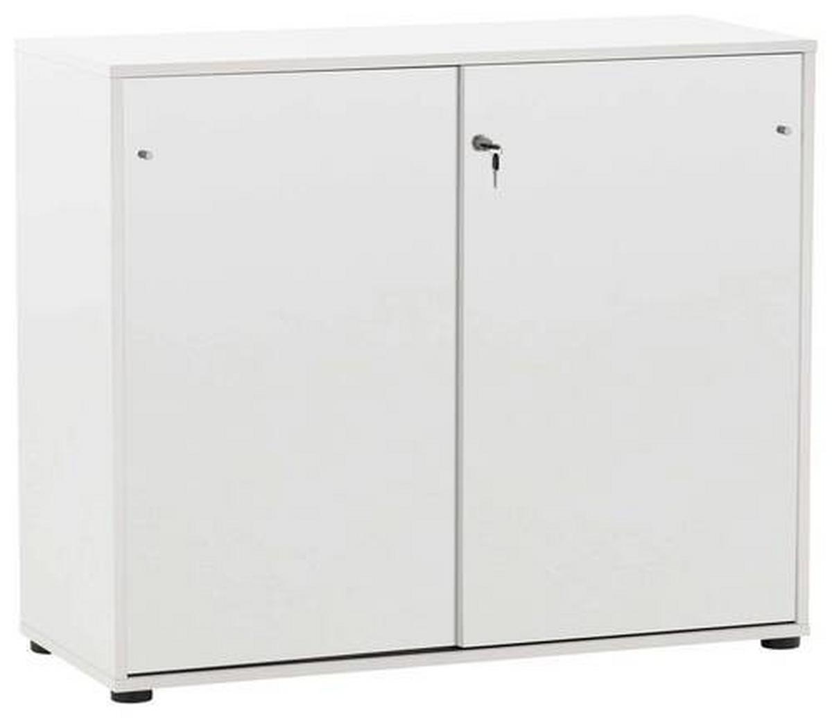 Aktenschrank Holzwerkstoff Weiß B: 100,1 Cm - Weiß, MODERN, Holzwerkstoff (100,1/83,6/41cm) - MID.YOU