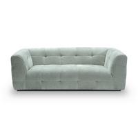 3-Sitzer-Sofa Tenso Minttürkis B: 217cm - Schwarz/Minttürkis, Basics, Holz/Textil (217/72/96cm) - MID.YOU