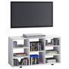TV-Rack Fetino Weiß B: 114 cm - Schwarz/Weiß, MODERN, Holzwerkstoff (114/60/40cm) - MID.YOU