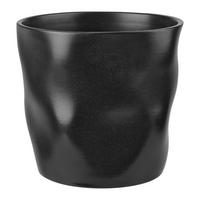 Obal na kvetináč CASHMERE -PAZ- - čierna, keramika (15,5/14,5cm) - Mömax