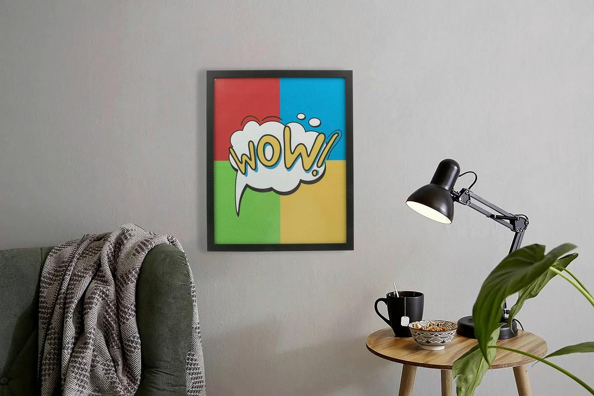 Képkeret Caralina - fekete, Basics, Üveg/fa (43,3/53,5/1,5cm) - Luca Bessoni