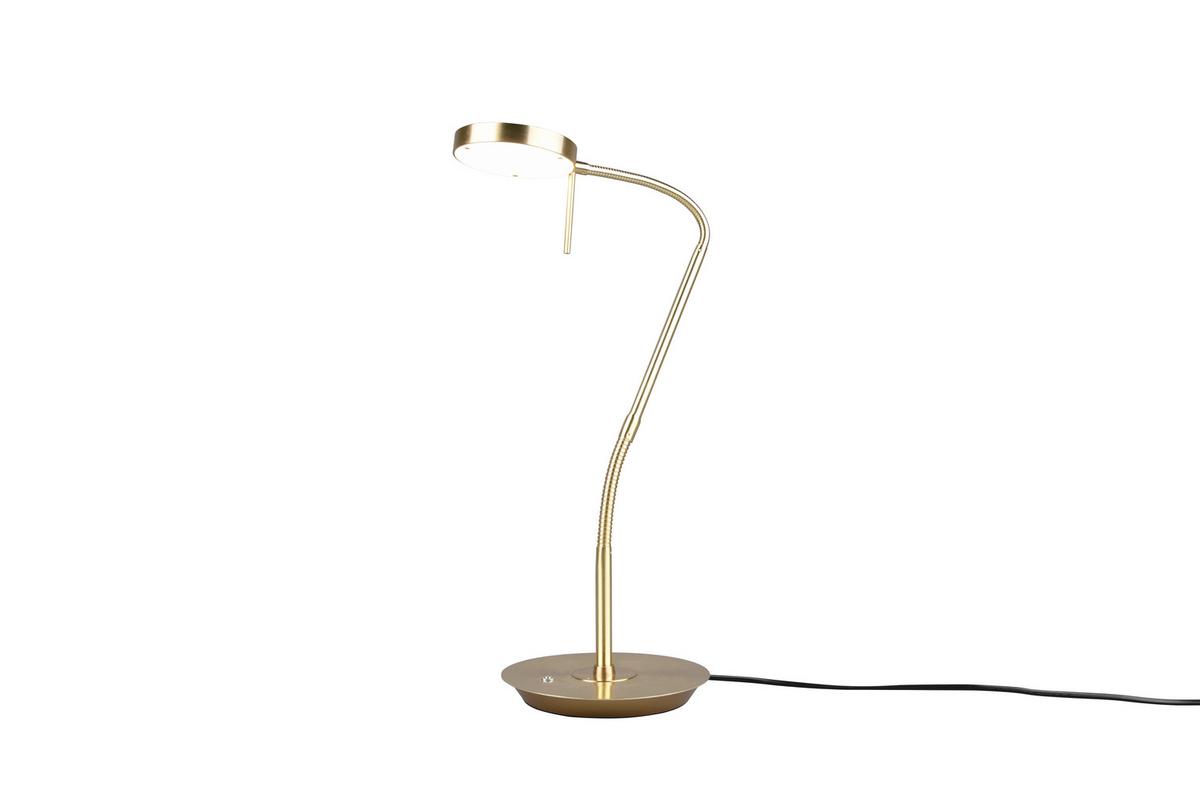 Led-schreibtischlampe Dimmbar Messingfarben 4-Fach Schaltbar - Basics (57/19/46cm) - Trio Leuchten