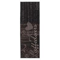 Flachwebteppich Schwarz, BxL: ca. 60x180 cm - Schwarz, Basics, Textil (60/180cm) - Kayoom