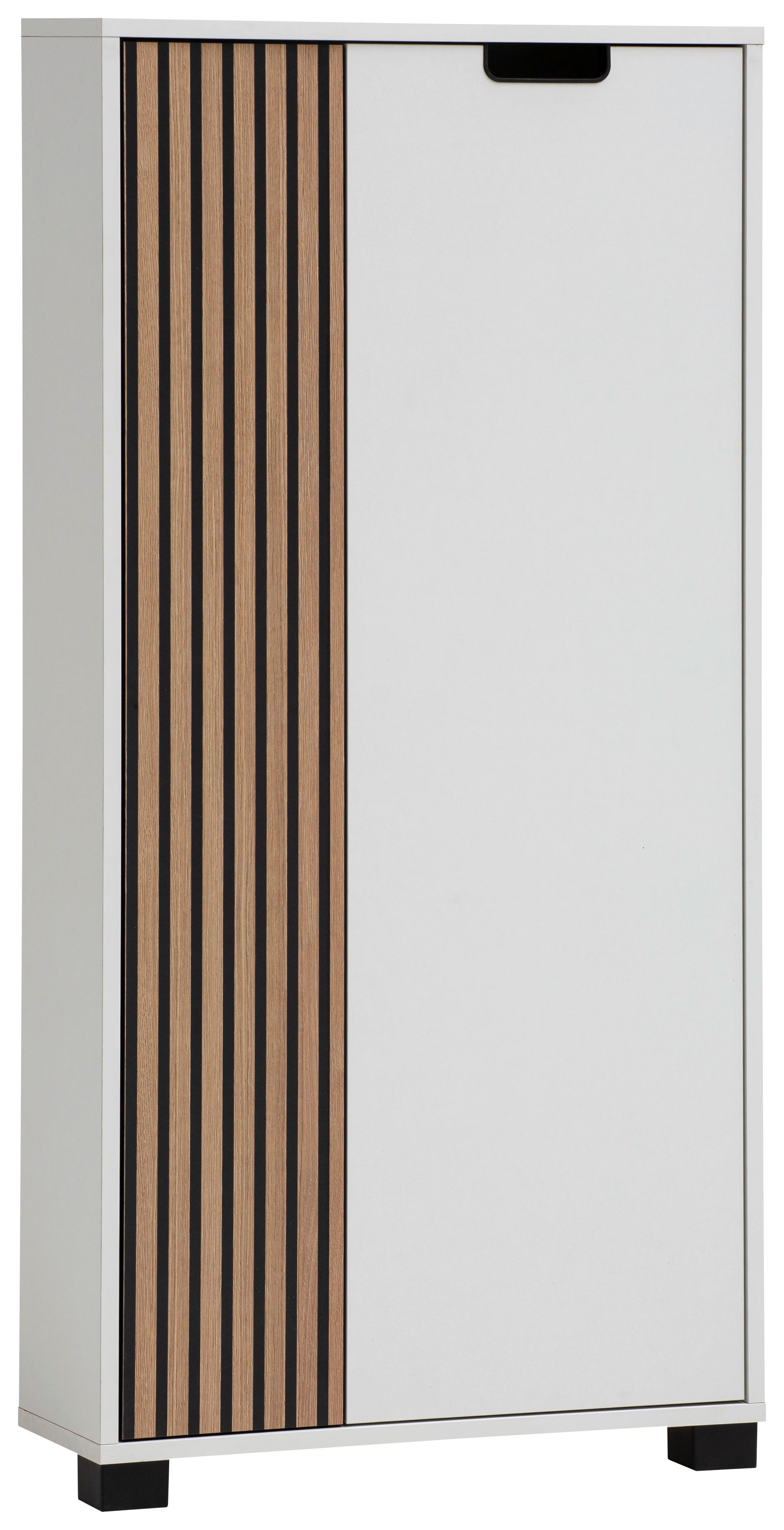 Highboard Weiß/Eichefarben B: 59,8 cm